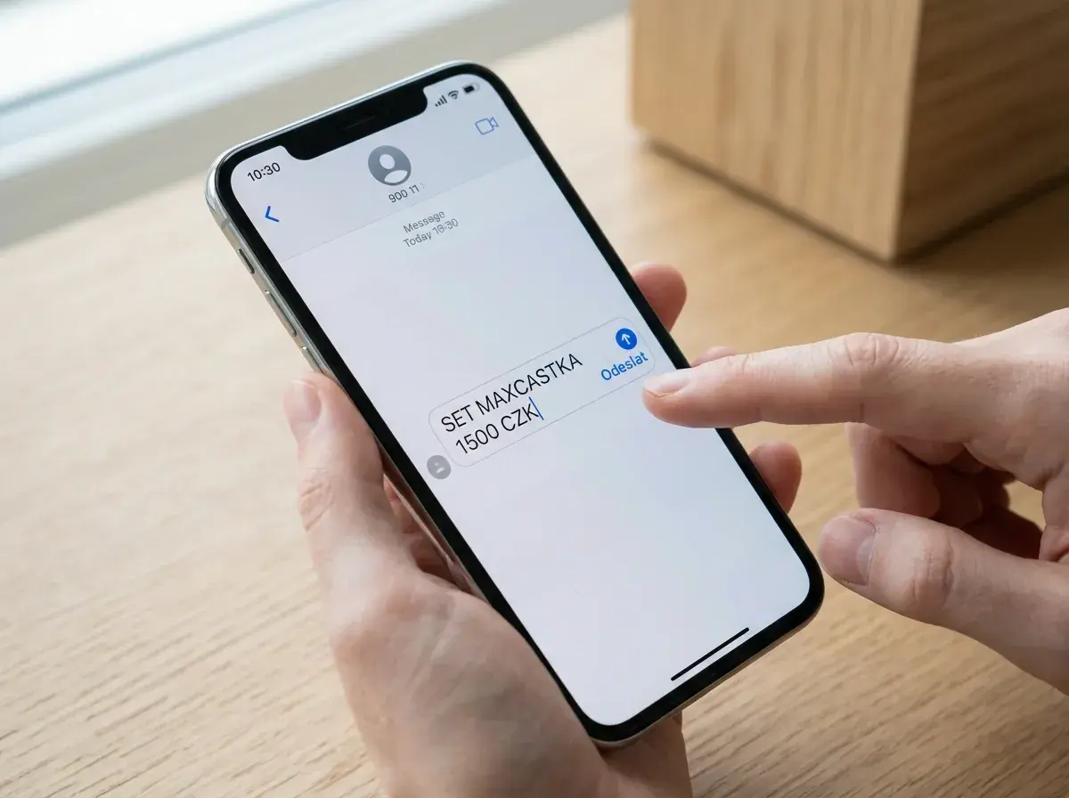 Správný tvar SMS pro pevnou částku u Chance připravený k odeslání