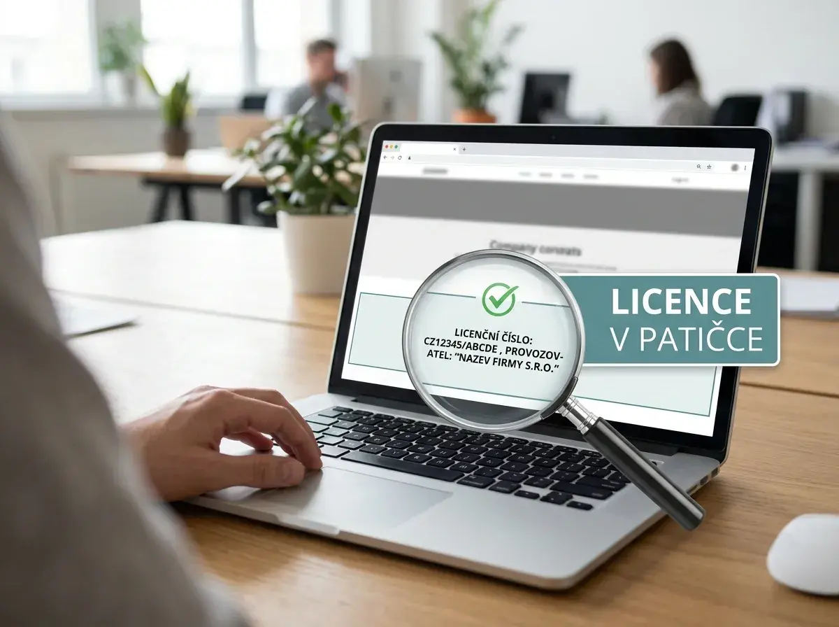 Jak poznat licencované online casino podle povolení uvedeného v patičce webu