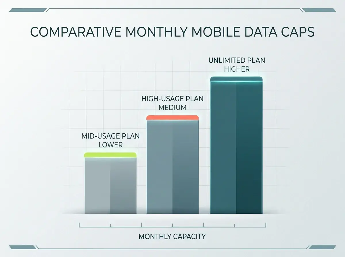 Rozdílné měsíční stropy mobilní platby u T-Mobile, O2 a Vodafone
