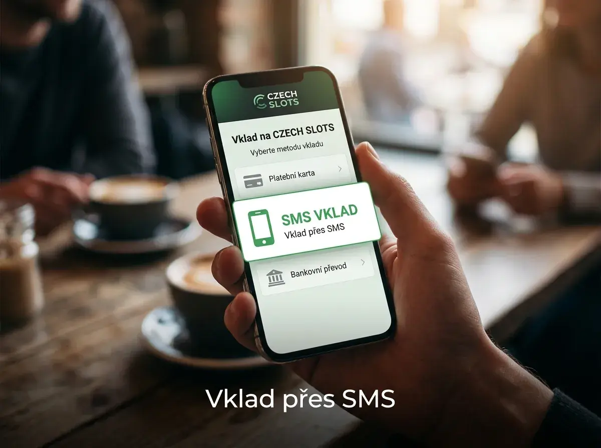 Mobilní vklad přímou SMS u nového casina Maxa na displeji telefonu