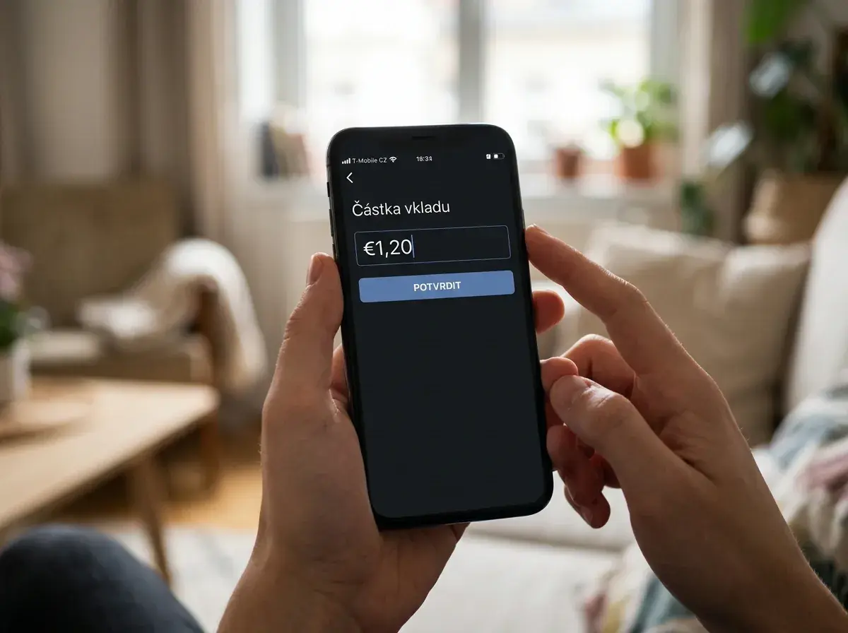Nejnižší mobilní vklad od deseti korun u casina Betor na telefonu