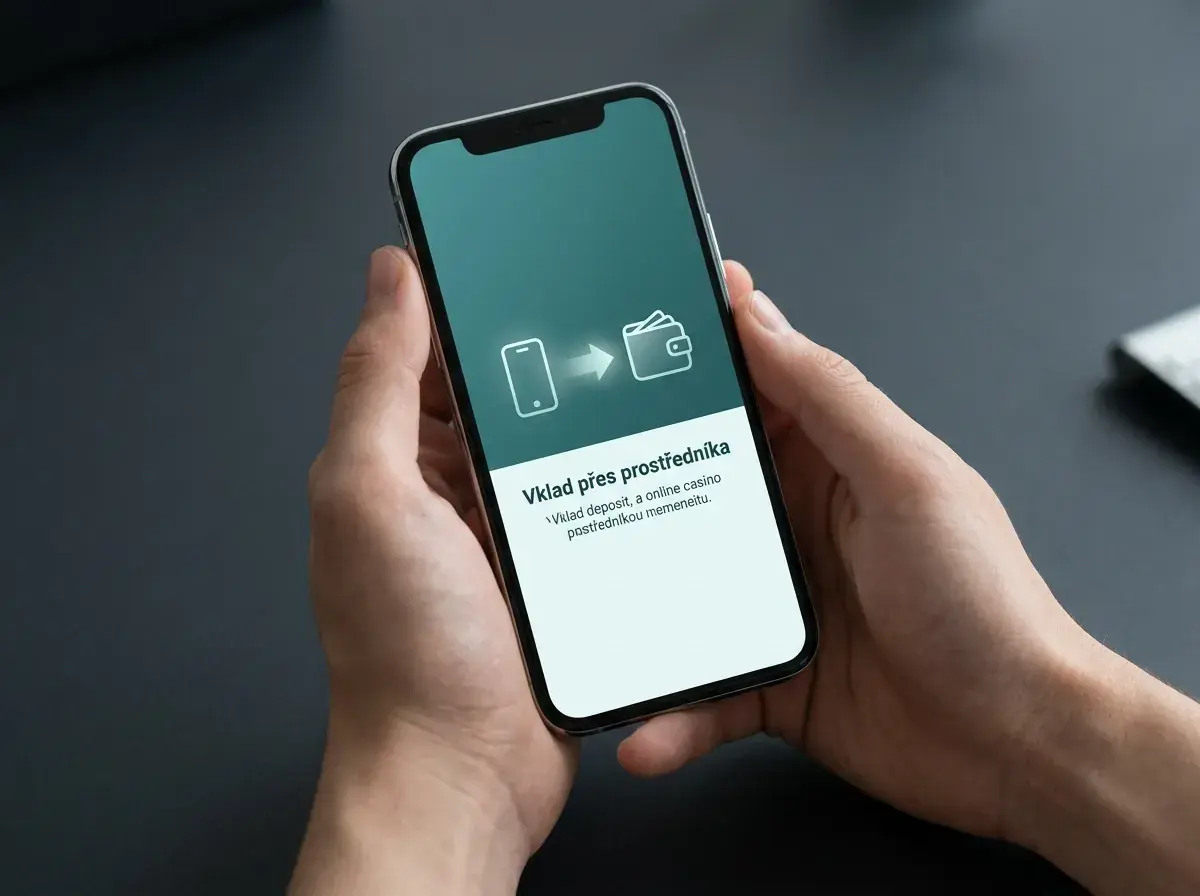 Schéma vkladu do online casina přes platebního prostředníka NeteraPay z mobilu