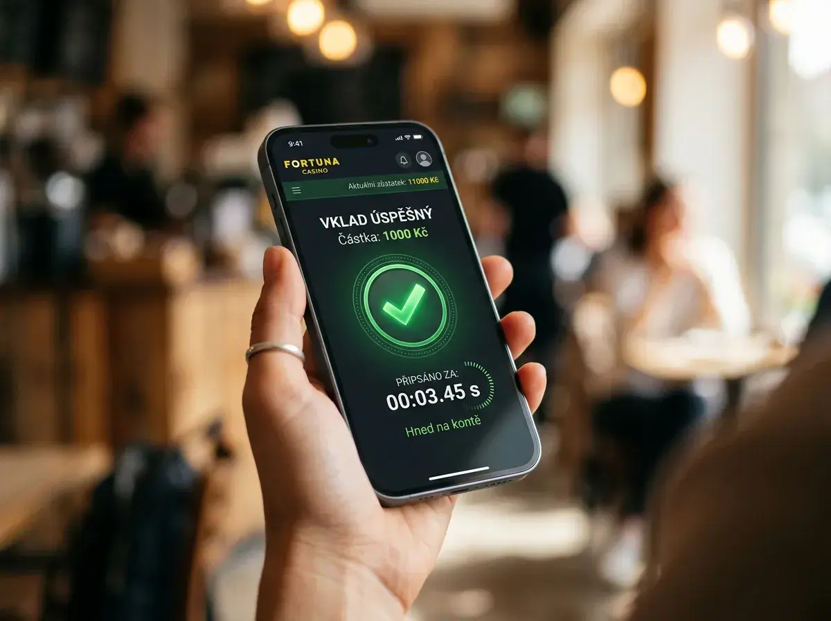 Okamžité připsání mobilního vkladu na herní konto zobrazené na telefonu