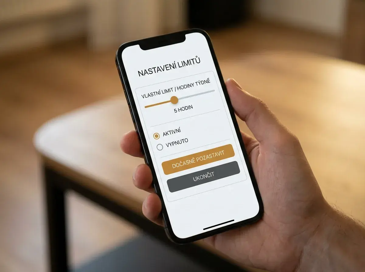 Sebeomezující limity vkladu a panic button u licencovaného casina