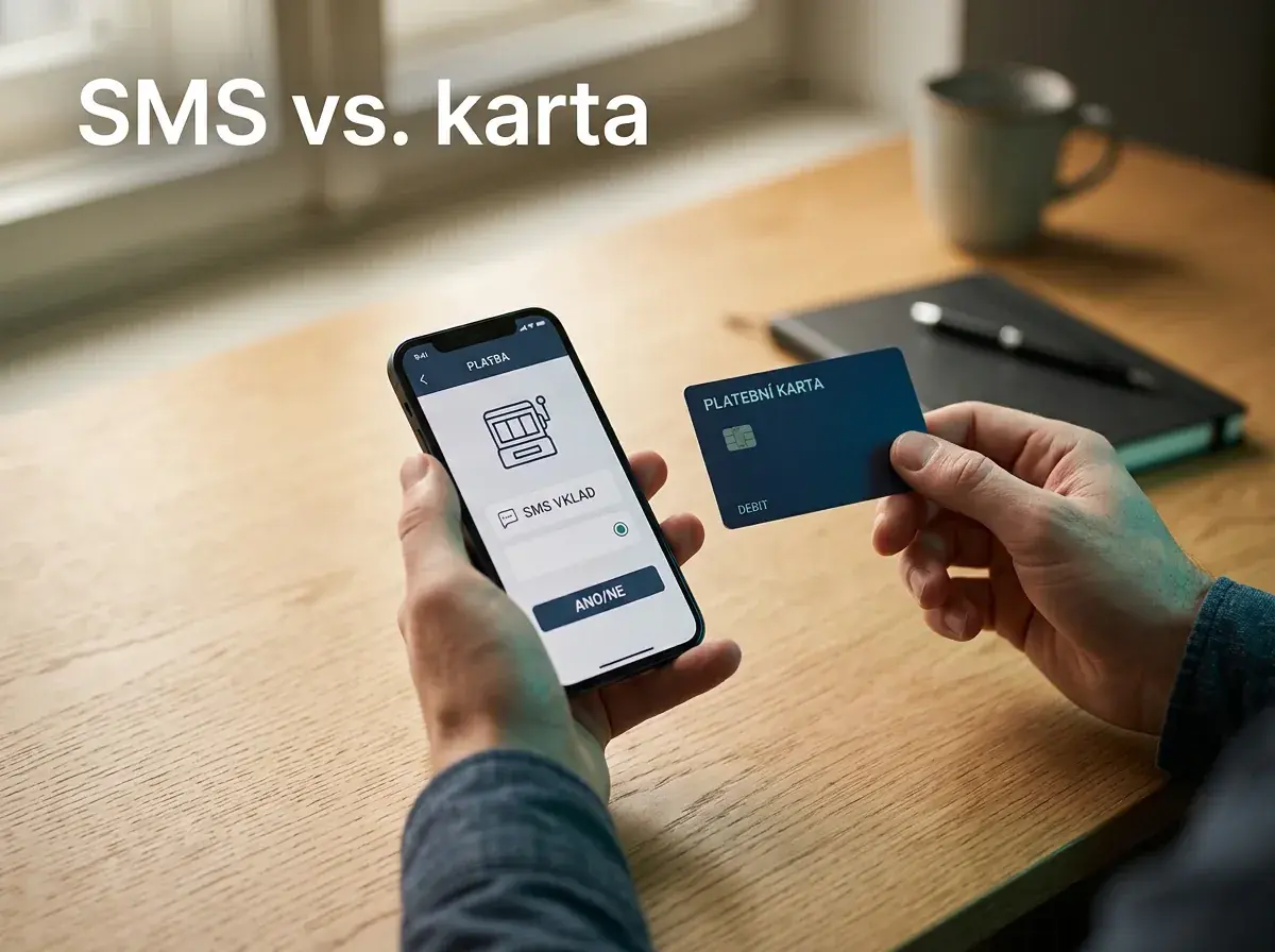 Srovnání mobilního vkladu a platby kartou do online casina na telefonu