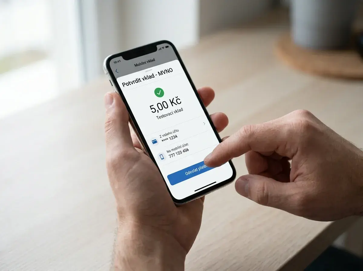 Test mobilního vkladu malou částkou u virtuálního operátora MVNO